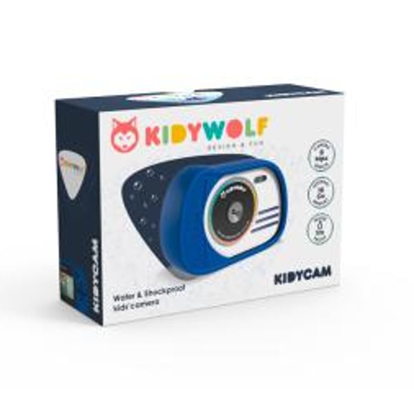 KidyWolf - Máquina Fotográfica Digital Azul