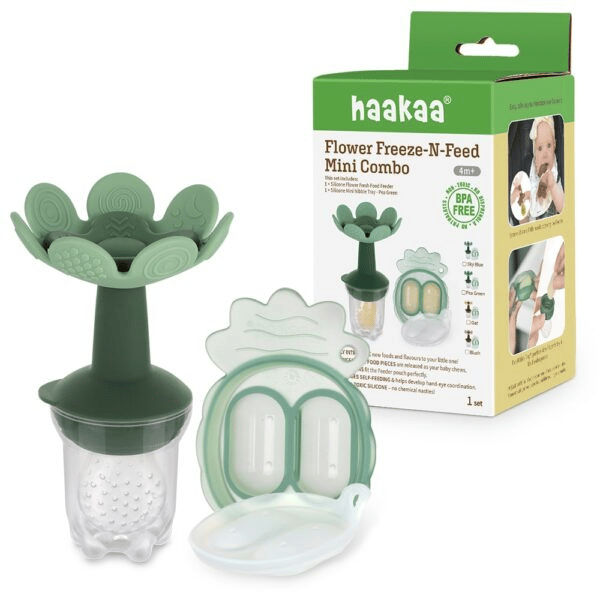 Haakaa-Mordedor Flor Silic Verde (BHK157-pg)
