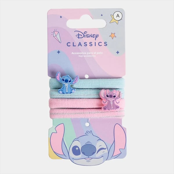 Disney - Stitch - Elasticos de cabelo com missanga