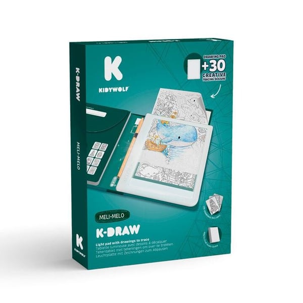 Kidywolf - Prancha de Desenho Ilustrada c/ Luz 10+