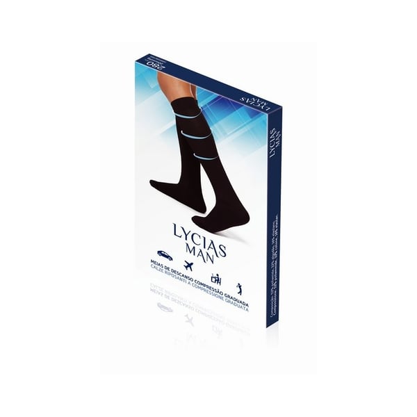 Lycias20010017002 Man Meia T3 Preto