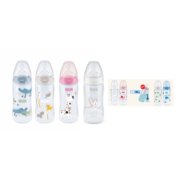 Nuk Bib Fc Silic C/Ind Temperat 300Ml 0-6M