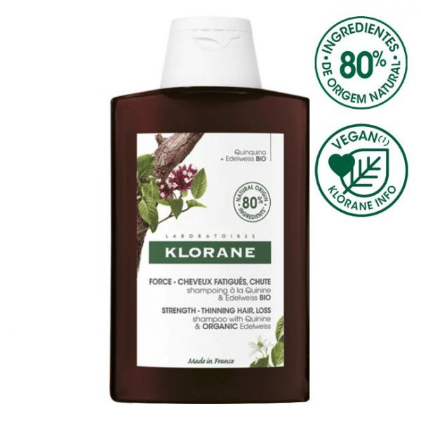 KLORANE CAPILAR CHAMPÔ QUININA/EDELVAISSE BIO 400ML