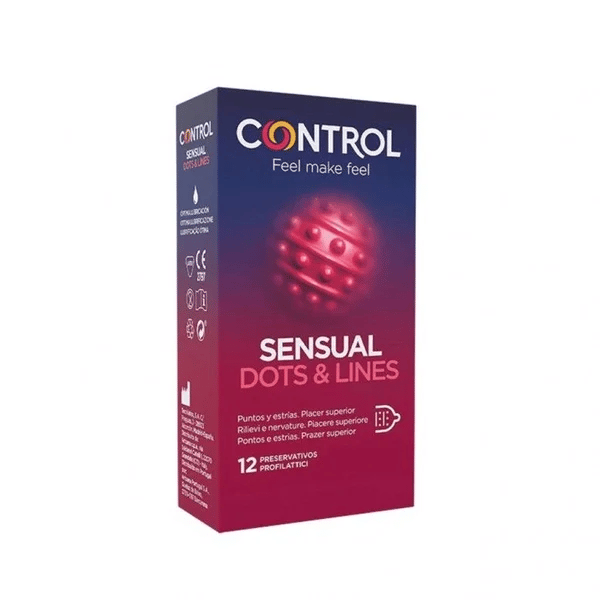 Control Sensual Xtra Dots Preservat X12,