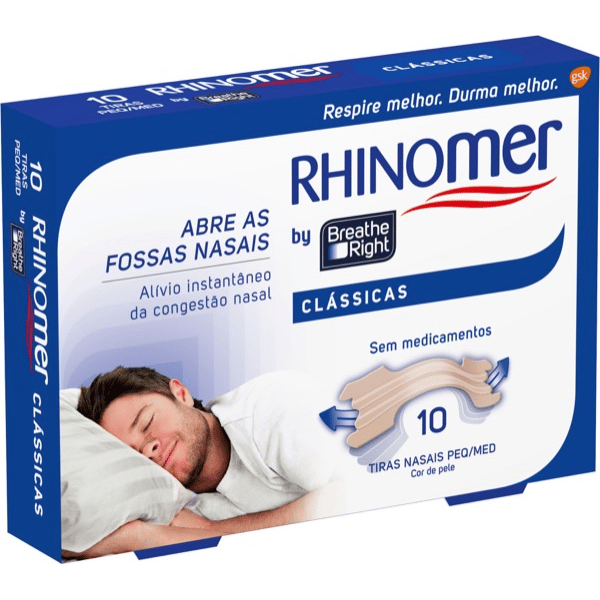 Rhinomer by Breathe Right Clássicas Pequenas/Médias x 10