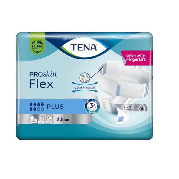 TENA FLEX PLUS FRALDA M 30 UNIDADES