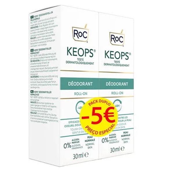 RoC Keops Duo Desodorizante Roll On 2 x 30 ml