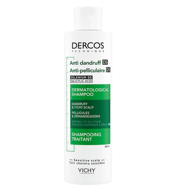 VICHY DERCOS CHAMPÔ TRATAMENTO ANTICASPA CABELOS NORMAIS A OLEOSOS 200ML