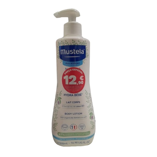 Mustela Bebé Hydra-Bebé Leite Corpo Hidratante Pele Normal 500 ml Preço especial