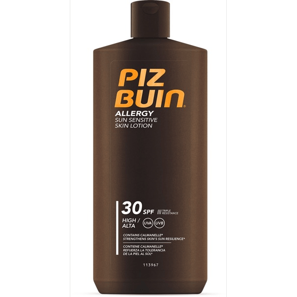 PIZ BUIN ALLERGY LOÇÃO PELE SENSÍVEL AO SOL FPS 30 400 ML