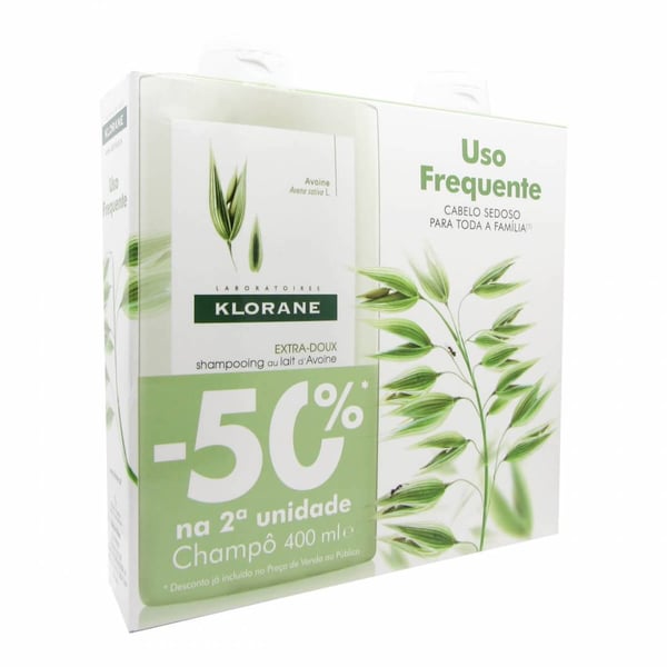 KLORANE CAPILAR CH LEITE AVEIA 400ML DUO