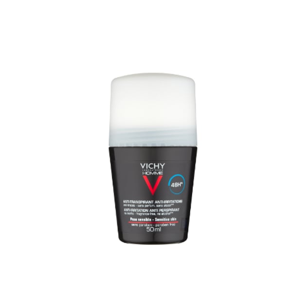 VICHY HOMME DESODORIZANTE PELE SENSÍVEL 48H ROLL-ON 50ML