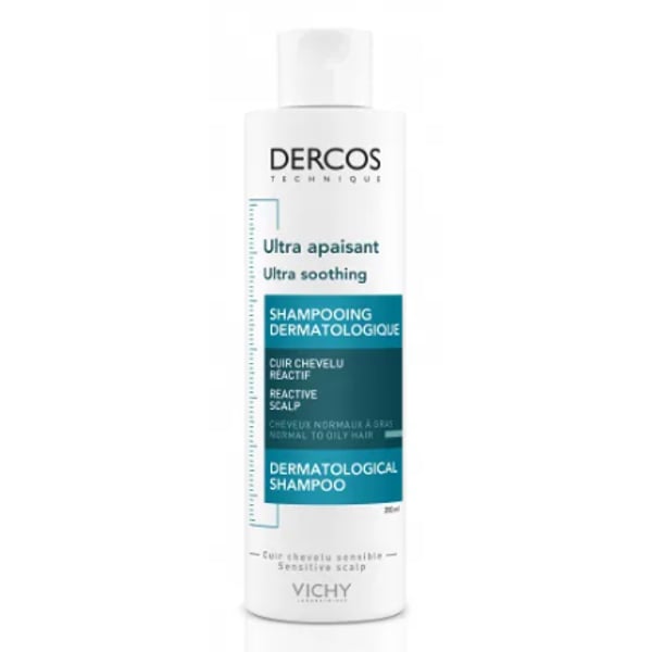 VICHY DERCOS ULTRA-APAZIGUANTE CHAMPÔ COURO CABELUDO SENSÍVEL E REATIVO CABELOS OLEOSOS 200ML