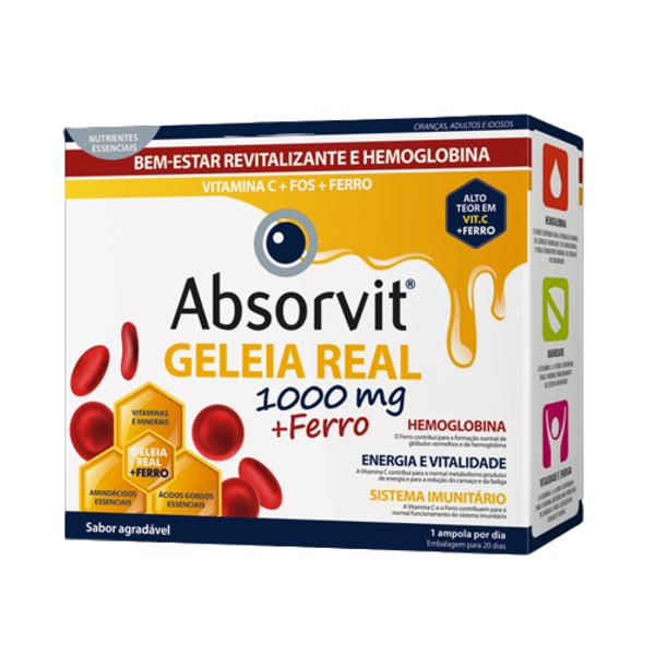 Absorvit Gel Real 1000Mg+Ferro Amp X20,   amp beb