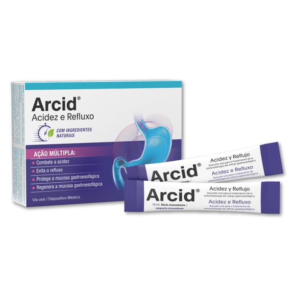 Arcid Solução Oral Saq 10ml X12