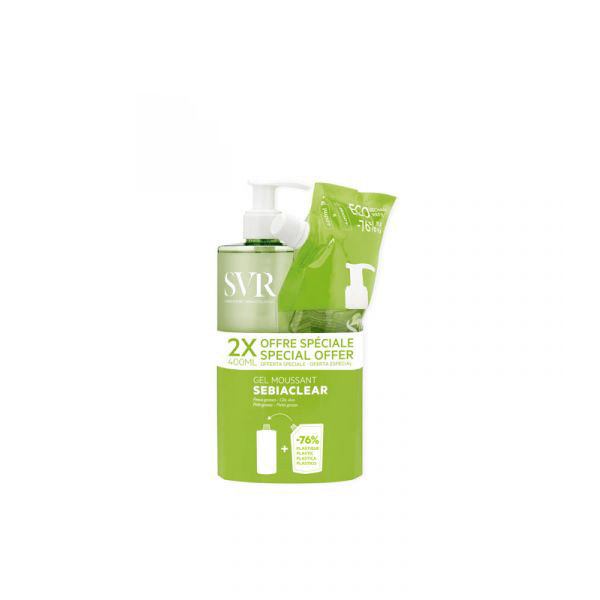 SVR Gel Moussant 400Ml+Recarg400Ml