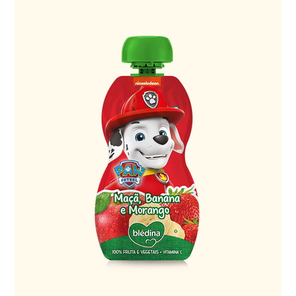 Bledina Patrulha Pata Maçã/Ban/Mor 100g,