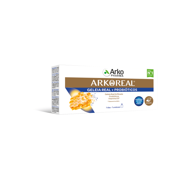 Arkoreal GeleiaReal+Probióticos FrascX7,   sol oral unidose