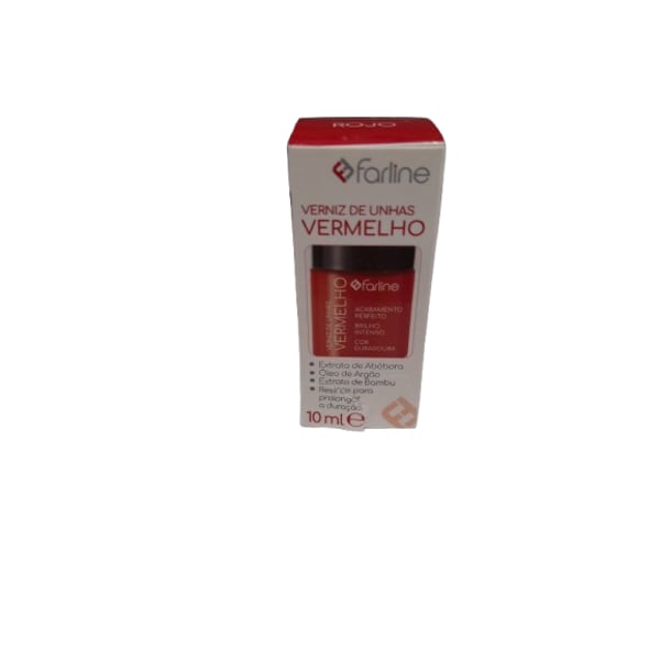 Farline Verniz Unhas Vermelho 10Ml,