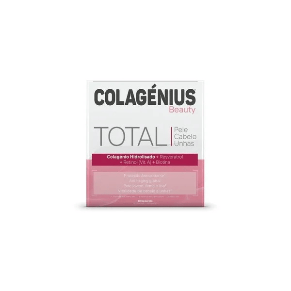 Colagénius Beauty Total Saq Morango X30,   pó sol oral saq