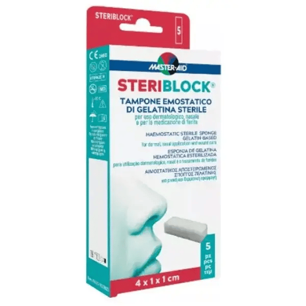 Master-Aid Steriblock Esponja Hemost X5,