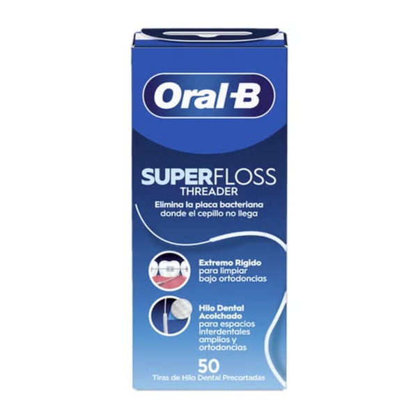 Oral B Super Floss Threader Fio DentX50,