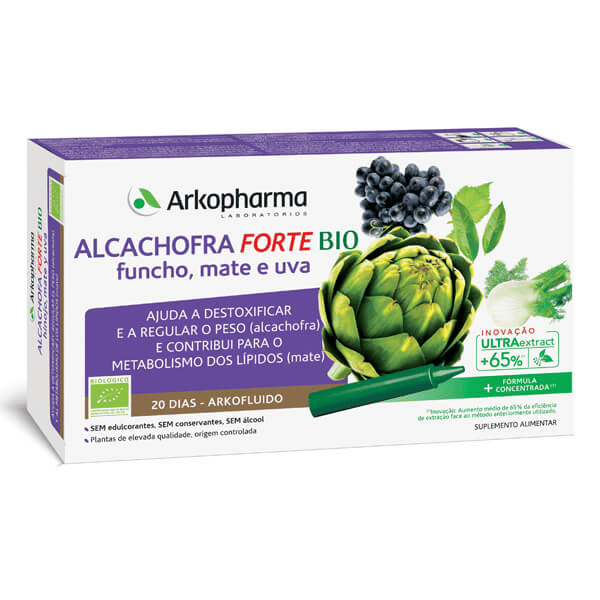ARKOPHARMA ALCACHOFRA FORTE 15 ML 20 ÂMPOLAS