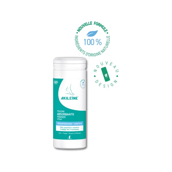 Akileine Transp Po Absorv Mico-Prev 75g
