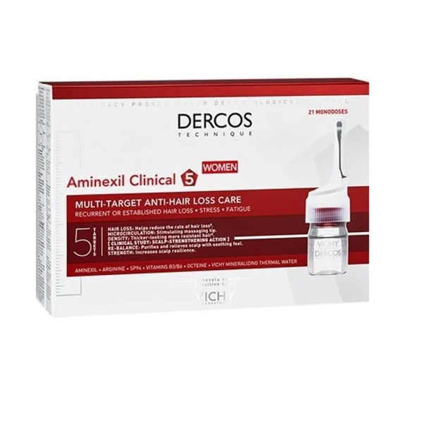 VICHY DERCOS AMINEXIL CLINICAL 5 MULHER 21 ÂMPOLAS