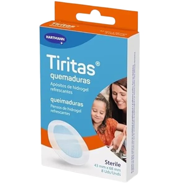 Tiritas Queimaduras Penso Hidr43X68MmX8